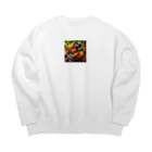 powerful777の新鮮な野菜 Big Crew Neck Sweatshirt