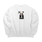 たそがれ！動物村のドヤッと子パンダ Big Crew Neck Sweatshirt