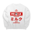 Stylo Tee Shopの温泉牛乳のミルク♨ Big Crew Neck Sweatshirt