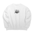 saoc11039の学園 Big Crew Neck Sweatshirt