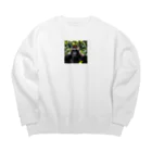 sunday_sataurday_freedayのどや顔ゴリラ Big Crew Neck Sweatshirt