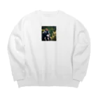 sunday_sataurday_freedayの勝ち気なゴリラ Big Crew Neck Sweatshirt