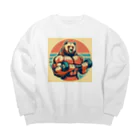 yuu_hi_tのマッチョくま筋トレデザイングッズ Big Crew Neck Sweatshirt