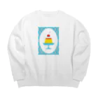 ホンダマイのレトロなプリン Big Crew Neck Sweatshirt