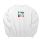 R Uの狐の冒険：魔法の森 Big Crew Neck Sweatshirt