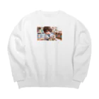 Bonmaru☆ぼんまるのいたいの飛んでいけ Big Crew Neck Sweatshirt