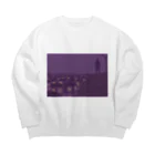 Noedewamaiの見下ろす街並み Big Crew Neck Sweatshirt