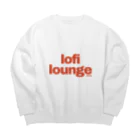 Lofi LoungeのLofi Lounge 赤 Big Crew Neck Sweatshirt