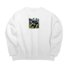 Panda Art Galleryのラグビーパンダ Big Crew Neck Sweatshirt