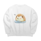 ゆるいずのおねむのハリネズミくん Big Crew Neck Sweatshirt