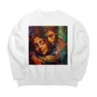 AQUAMETAVERSEの抱擁 Big Crew Neck Sweatshirt