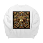 BABYLON  Channel　aiのRenaissance  柄 Big Crew Neck Sweatshirt