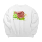 tomorhythmのこわいかお Big Crew Neck Sweatshirt