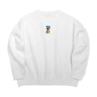 ぷぷオレンジの海の妖精こけしちゃん Big Crew Neck Sweatshirt