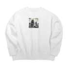 海の幸の黒船 Big Crew Neck Sweatshirt