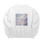 幻想世界の天使のリラクシング Big Crew Neck Sweatshirt