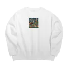 nico251の自然の中の平和な時間 Big Crew Neck Sweatshirt