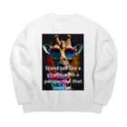 altemaのきりん Big Crew Neck Sweatshirt