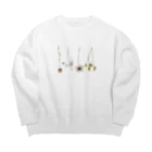 .nagaのドライフラワー Big Crew Neck Sweatshirt