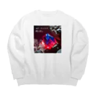 ケミカル・ジュエルのルビーサファイア Big Crew Neck Sweatshirt