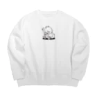 気ままの社長のあひるちゃん Big Crew Neck Sweatshirt