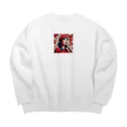 赤ペンギン@AIのメロディアスな情熱 Big Crew Neck Sweatshirt