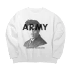 部屋とデニムとわたしのU.S.ARMYな野口英世さん Big Crew Neck Sweatshirt