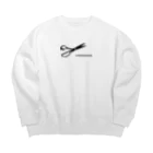 HDWの裁ち鋏 Big Crew Neck Sweatshirt