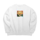 yukki1975の6月_夏至 Big Crew Neck Sweatshirt