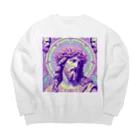 BABYLON  Channel　aiのイエス キリスト Babylon channel Big Crew Neck Sweatshirt