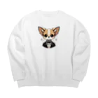 Kojironのワン君 Big Crew Neck Sweatshirt