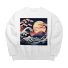 8890の浮世絵 Big Crew Neck Sweatshirt