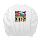 uemurachizzの桃源郷の遊び場 Big Crew Neck Sweatshirt