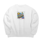Enishi Create Shopのおもいたったら！ Big Crew Neck Sweatshirt