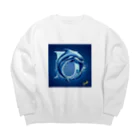 NaturalCanvasのDolphin Big Crew Neck Sweatshirt