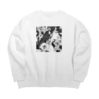 ZZRR12の花と美女 Big Crew Neck Sweatshirt