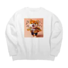 dcgnori／ワンコ画像の歌うワンコ、２ Big Crew Neck Sweatshirt