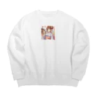 yukatagirlsのお祭り好きのＪＫ Big Crew Neck Sweatshirt