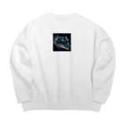 鷹鷹のスピードライン Big Crew Neck Sweatshirt