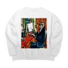 Ppit8の今から朝ごはんだよ！ Big Crew Neck Sweatshirt