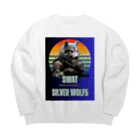 SaBATaNのSWATシルバーウルフ5 Big Crew Neck Sweatshirt