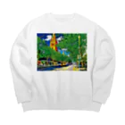 GALLERY misutawoのオーストラリア メルボルンのスワンストンストリート Big Crew Neck Sweatshirt