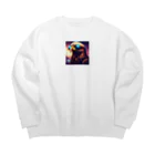 ねむねこのお店のサングラス鷲 Big Crew Neck Sweatshirt