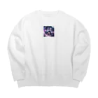 ねむねこのお店の猫耳少女 Big Crew Neck Sweatshirt