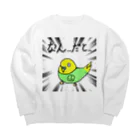 ryuharuのインコのふーちゃん Big Crew Neck Sweatshirt