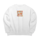 フルヤの音楽と喜びの不思議キャラクター Big Crew Neck Sweatshirt