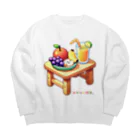 脂身通信Ｚのおやつの時間。_240711 Big Crew Neck Sweatshirt