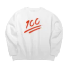 kimchinの100点 Big Crew Neck Sweatshirt