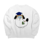 マツバラのもじゃまる博士 Big Crew Neck Sweatshirt