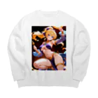 REALIVE(リアライブ)🎁公式の紫の踊り子タレイア 二次元タレイアシリーズNo.2 4-2-250204 Big Crew Neck Sweatshirt